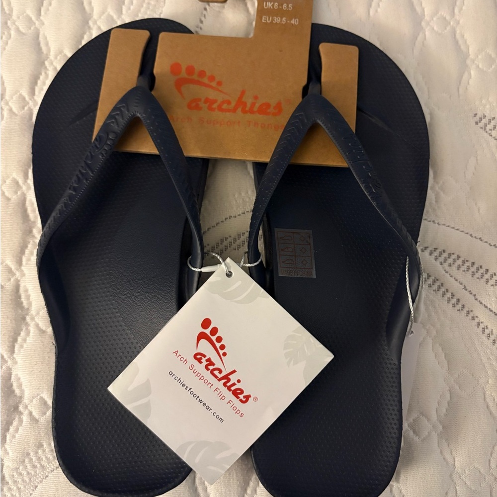 Archies Women's Arch Support Sandals - Navy